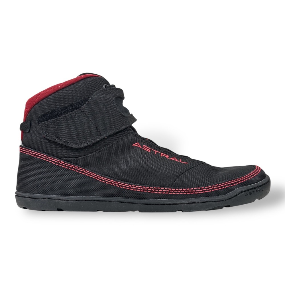 Astral Hiyak Water Shoes Mens 12 Womens 13 Black Red Insulated Kayak Booties NIB
